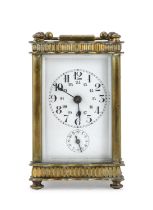 BRASS BRACKET CLOCK END OF THE 19TH CENTURY