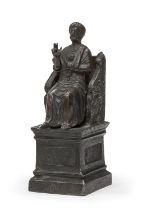 PATINATED BRONZE SCULPTURE EARLY 19TH CENTURY