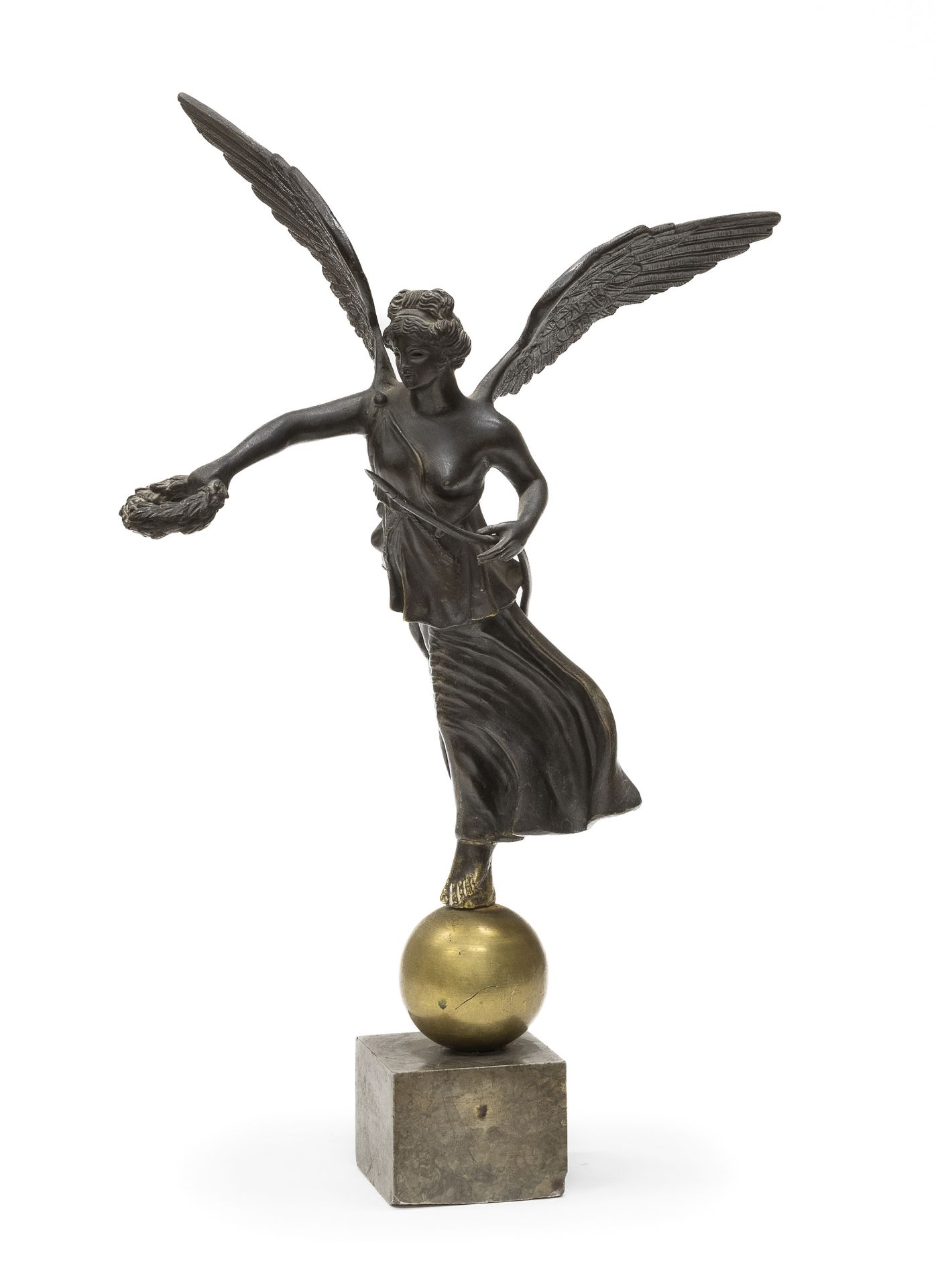 BRONZE SCULPTURE WITH BLACK PATINA 19TH CENTURY