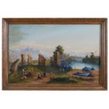 PAIR OF FRENCH OIL PAINTINGS END OF THE 19TH CENTURY