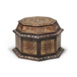 RARE WALNUT JEWELRY BOX 18TH CENTURY