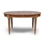 OVAL TABLE IN ELM BRIAR FRANCE END OF THE 19TH CENTURY
