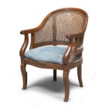 CHERRY WOOD ARMCHAIR 19th CENTURY