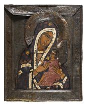 RUSSIAN TEMPERA ICON LATE 19TH EARLY 20TH CENTURY