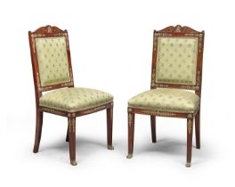 BEAUTIFUL PAIR OF MAHOGANY CHAIRS END OF THE 19TH CENTURY