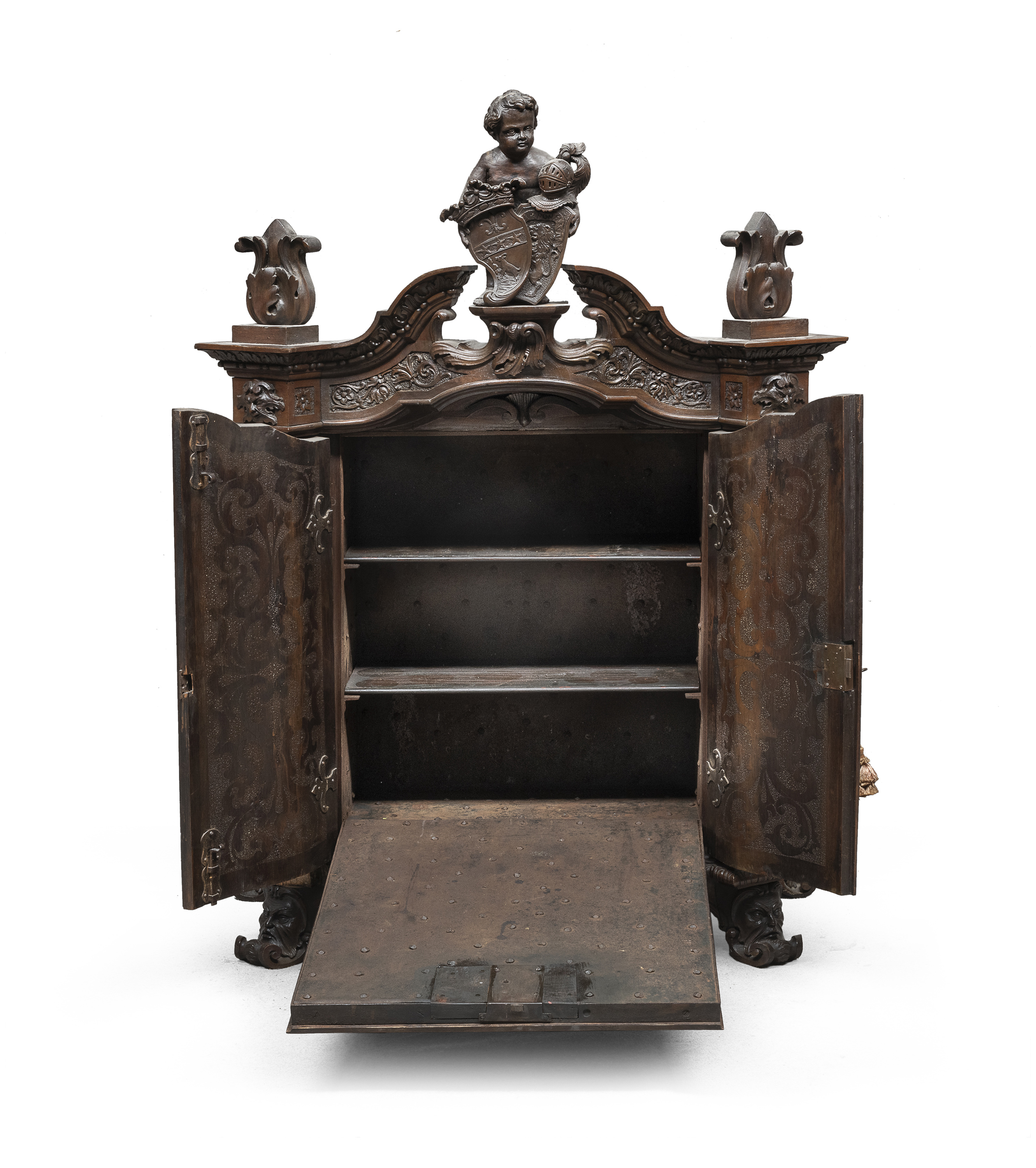 RARE WALNUT SAFE CABINET 19TH CENTURY - Image 3 of 3