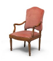 WALNUT ARMCHAIR END OF THE 18TH CENTURY