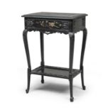 EBONY TABLE PROBABLY CHINA EARLY 20TH CENTURY