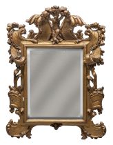 BEAUTIFUL GILTWOOD MIRROR NORTHERN ITALY 18TH CENTURY