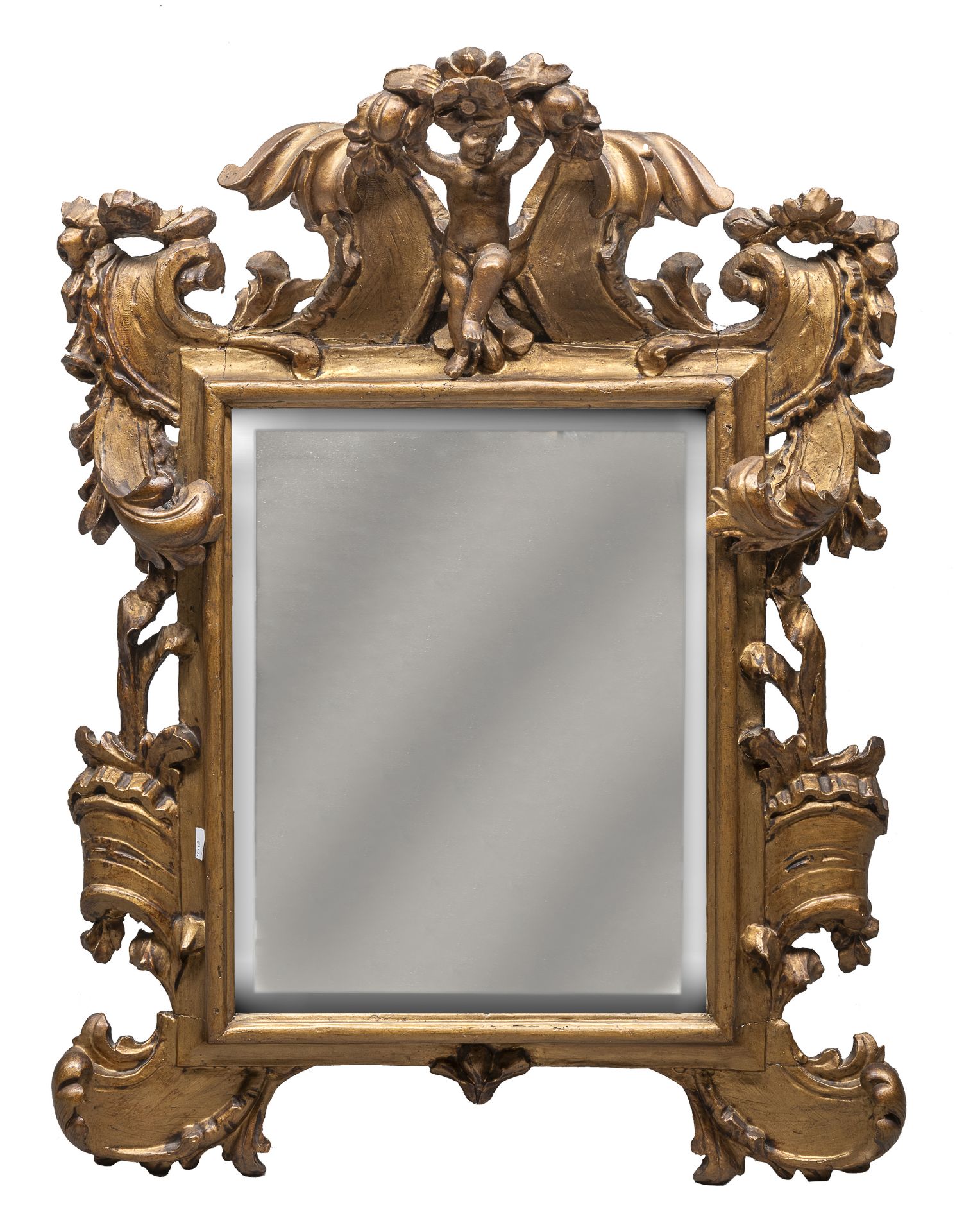 BEAUTIFUL GILTWOOD MIRROR NORTHERN ITALY 18TH CENTURY