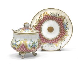 PORCELAIN SUGAR BOWL 20TH CENTURY SEVRES