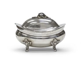 SILVER SUGAR BOWL 19TH CENTURY ITALY