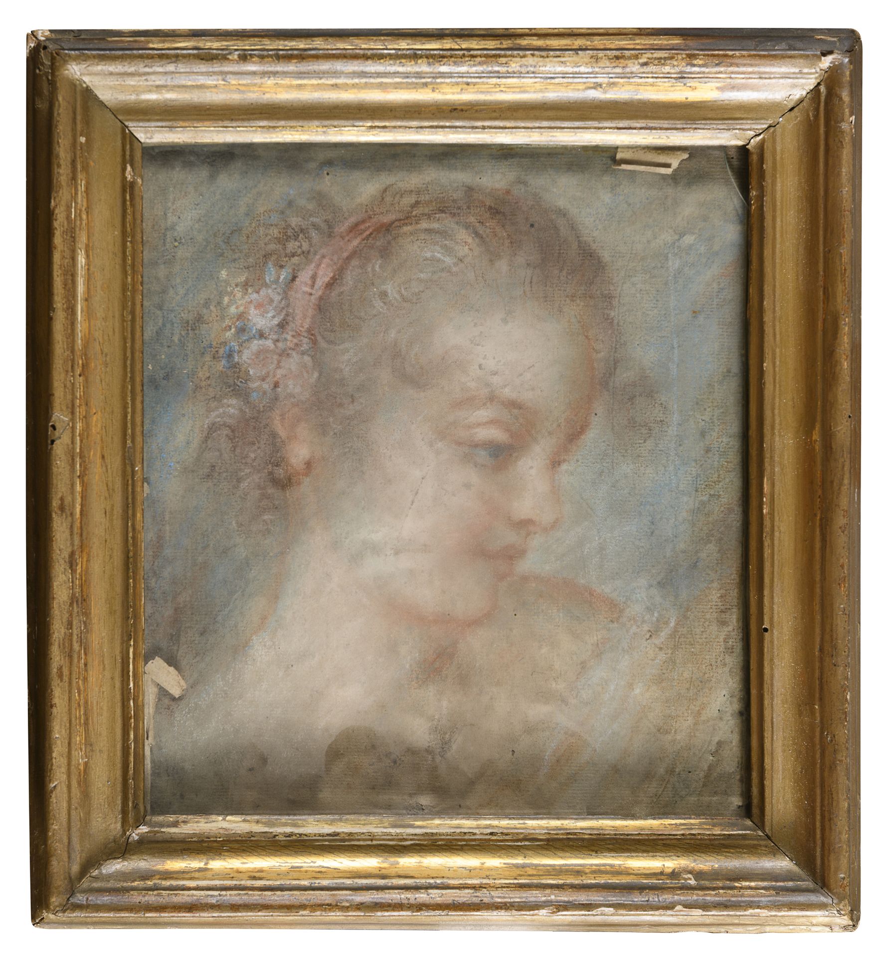 PASTEL DRAWING BY BENEDETTO LUTI att. to
