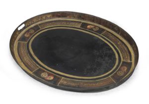 PAINTED TIN TRAY EARLY 19TH CENTURY