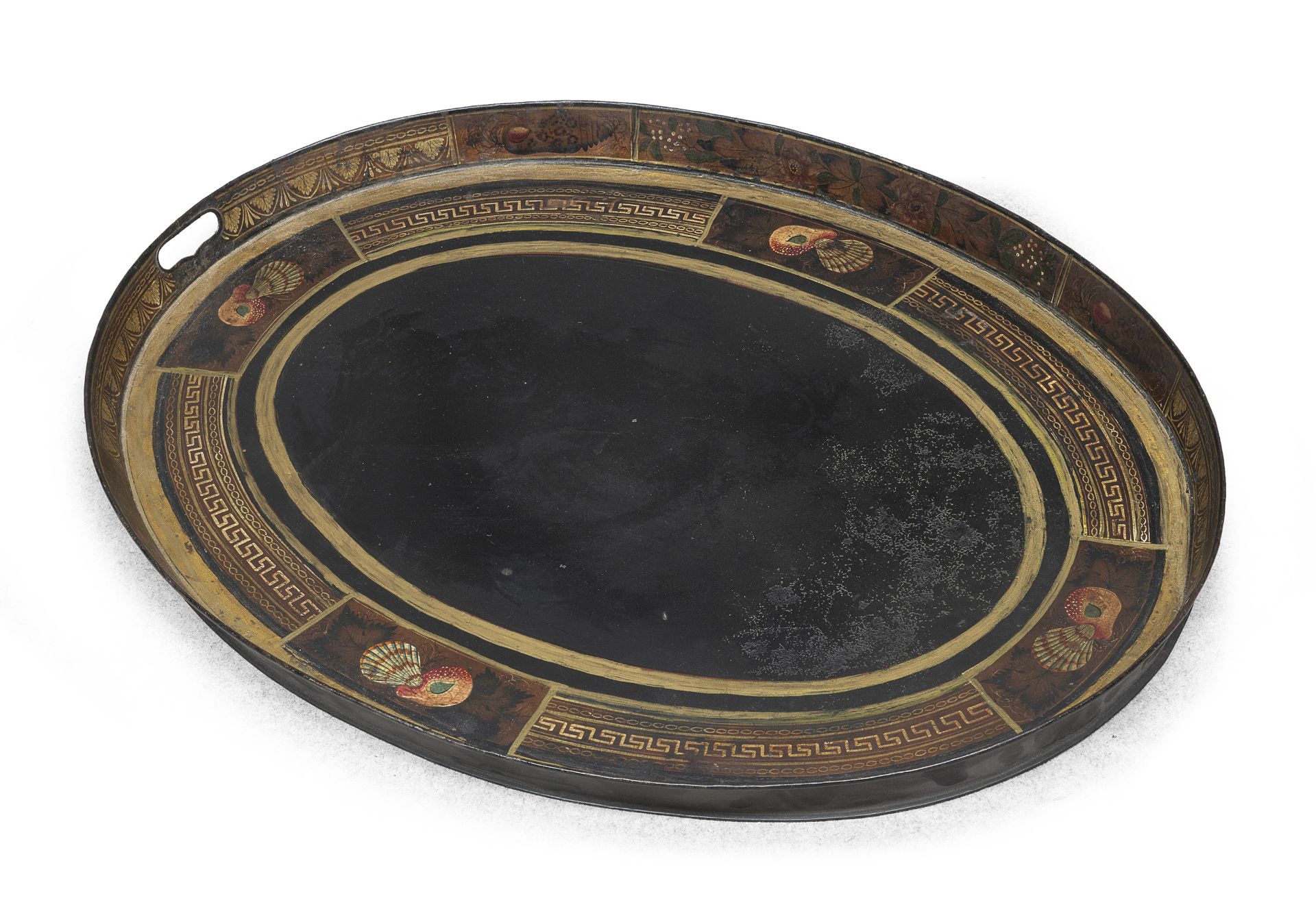 PAINTED TIN TRAY EARLY 19TH CENTURY