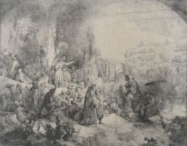 ETCHING BY HARMENSZOON REMBRANDT VAN RIJN