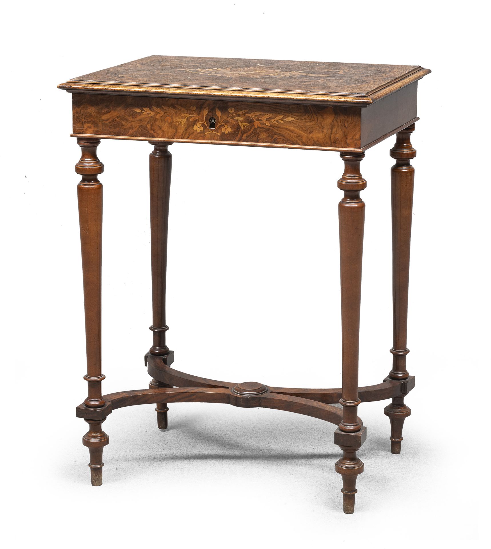 INLAID WORK TABLE 19th CENTURY