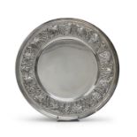 SILVER PLATE PADUA SECOND HALF OF THE 20TH CENTURY