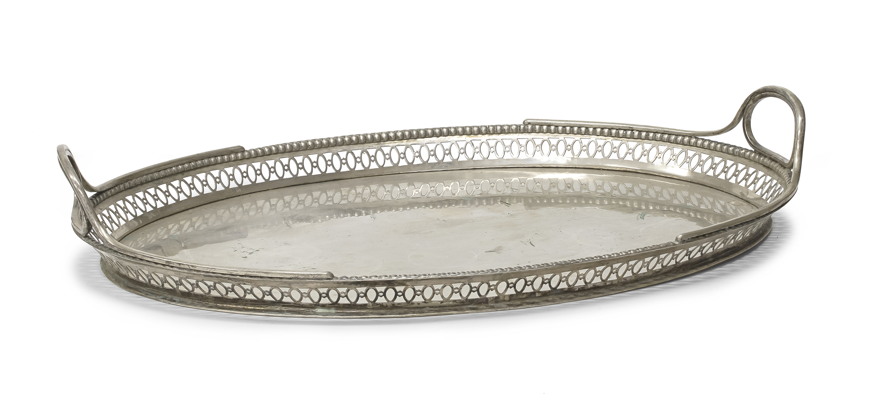 SILVER-PLATED TRAY GERMANY HANAU END OF THE 19TH CENTURY