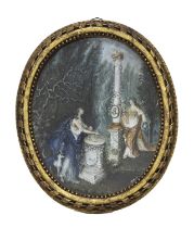 AUSTRIAN OIL PAINTING 18TH CENTURY