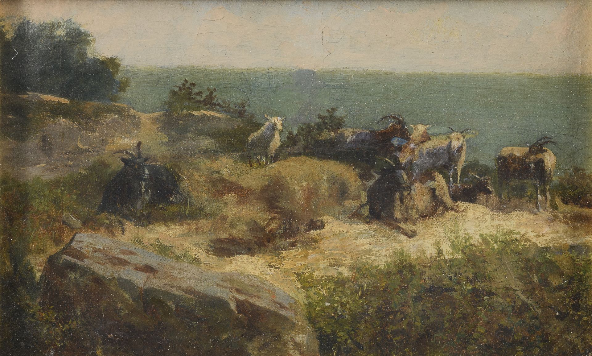 ITALIAN OIL PAINTING END OF THE 19TH CENTURY