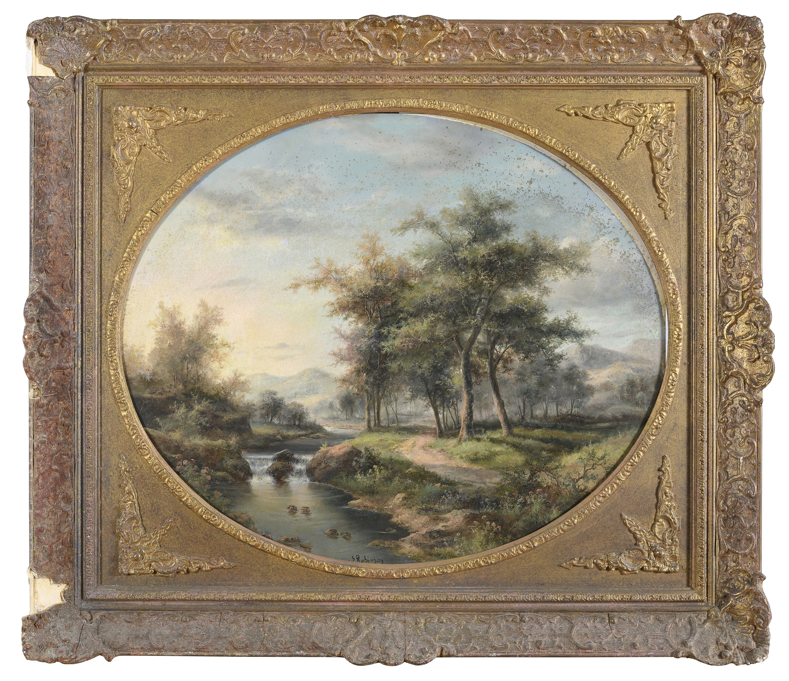 FRENCH OIL PAINTING END OF THE 19TH CENTURY