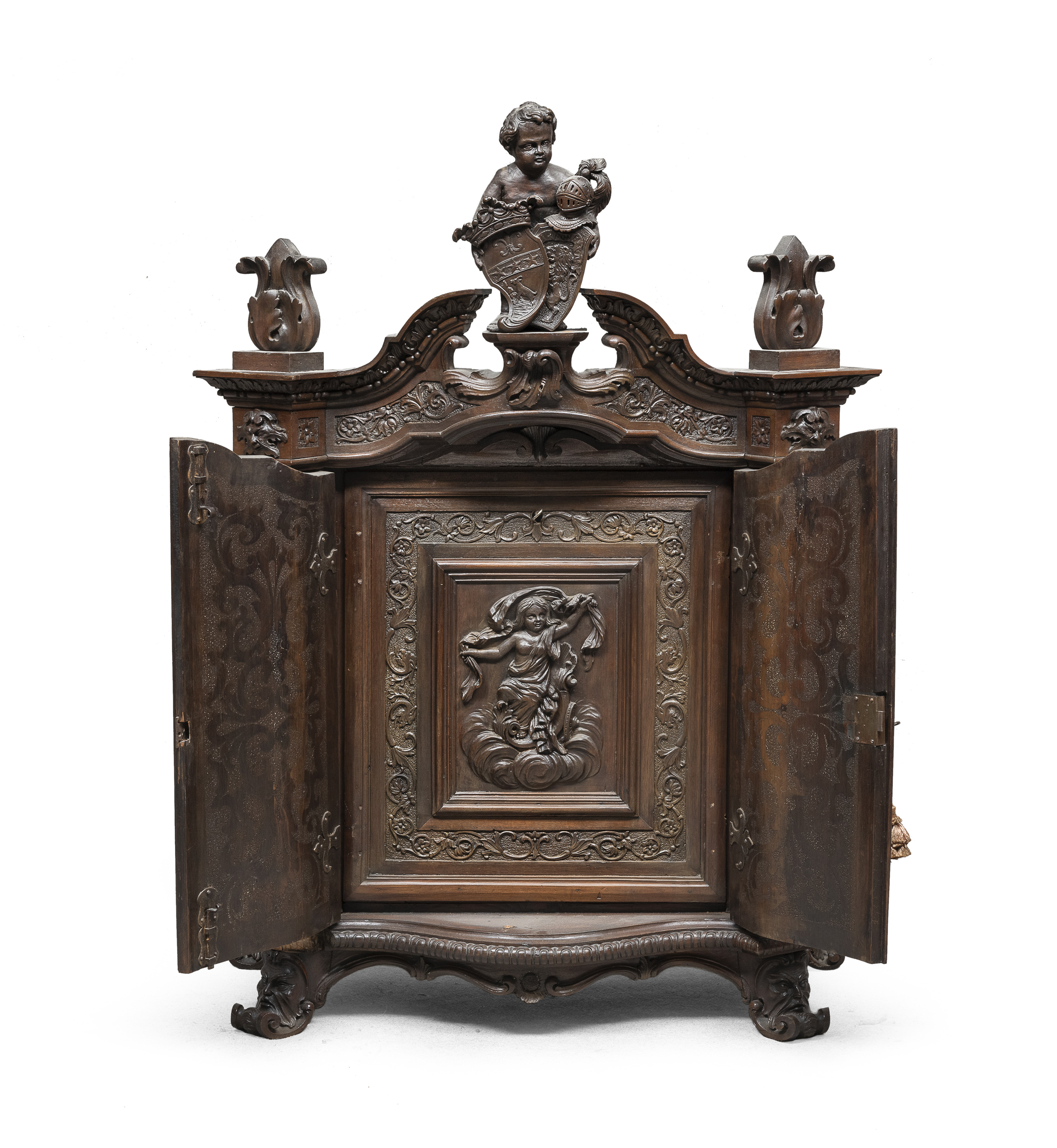 RARE WALNUT SAFE CABINET 19TH CENTURY - Image 2 of 3