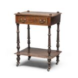 ELM WORK TABLE 19th CENTURY