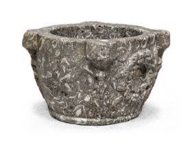 LUMACHINO MARBLE MORTAR 17TH CENTURY