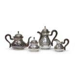 SILVER TEA AND COFFEE SET PADUA END OF THE 20TH CENTURY