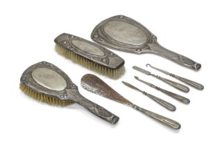 SILVER DRESSING TABLE SET GERMANY LIBERTY PERIOD