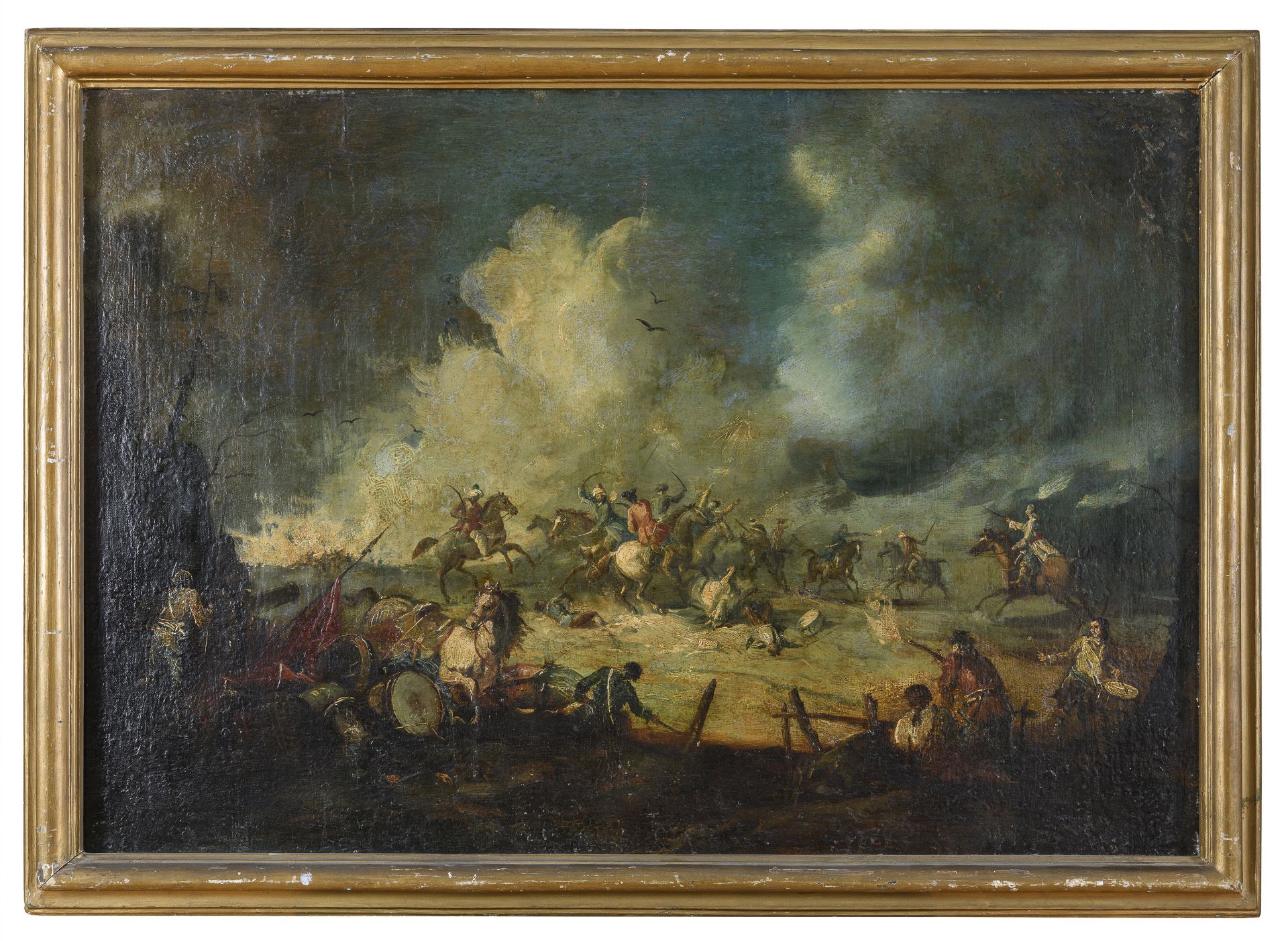 EUROPEAN OIL PAINTING 18TH CENTURY