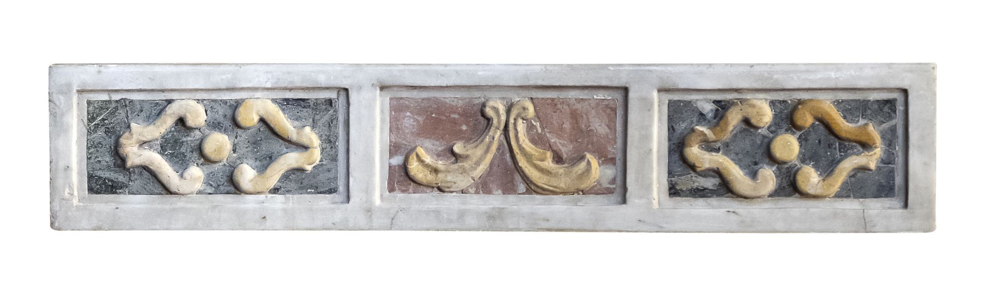 PAIR OF TRAPEZOPHORES IN GRAY PEPERINO MARBLE 16th CENTURY - Image 2 of 2