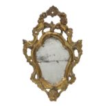 SMALL GILTWOOD MIRROR VENETO 18TH CENTURY