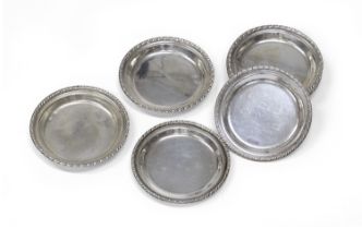 NINE SILVER COASTERS PADUA 1944/1968