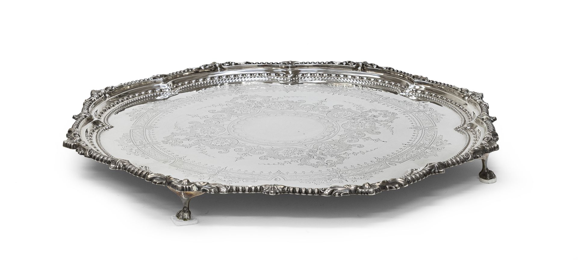 SILVER SALVER SHEFFIELD 1902 - Image 2 of 2