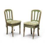 PAIR OF LACQUERED WOOD CHAIRS 19th CENTURY