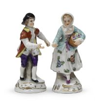 PAIR OF MIGNON PORCELAIN SCULPTURES GINORI EARLY 20TH CENTURY