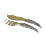 TWO PIECES OF SERVING CUTLERY EARLY 20TH CENTURY