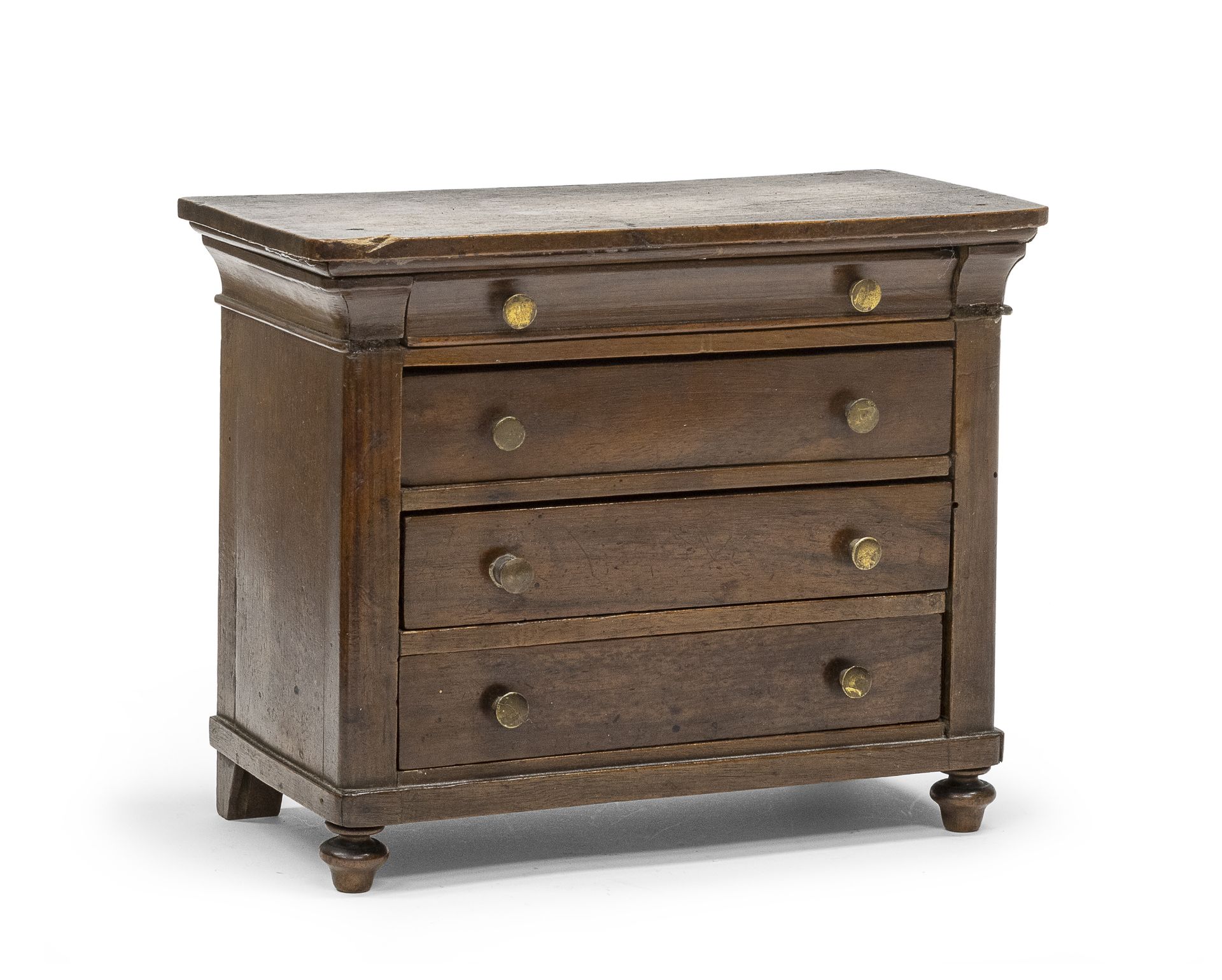 MODEL OF WALNUT DRESSER EARLY 20TH CENTURY