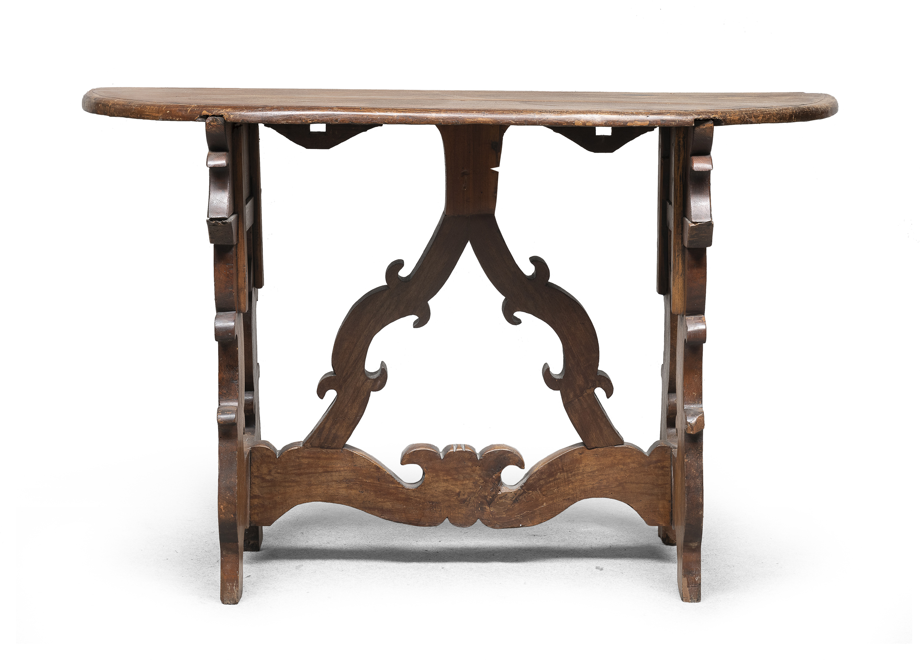 WALNUT WALL TABLE ELEMENTS OF THE 18TH CENTURY