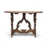 WALNUT WALL TABLE ELEMENTS OF THE 18TH CENTURY