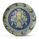 MAIOLICA PLATE SALERNO 20TH CENTURY