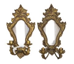 PAIR OF GILTWOOD MIRRORS END OF THE 19TH CENTURY
