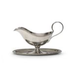 SILVER GRAVY BOAT LATE 20TH CENTURY ITALY