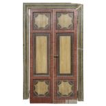 DOUBLE DOOR IN LACQUERED WOOD CENTRAL ITALY END OF THE 18TH CENTURY