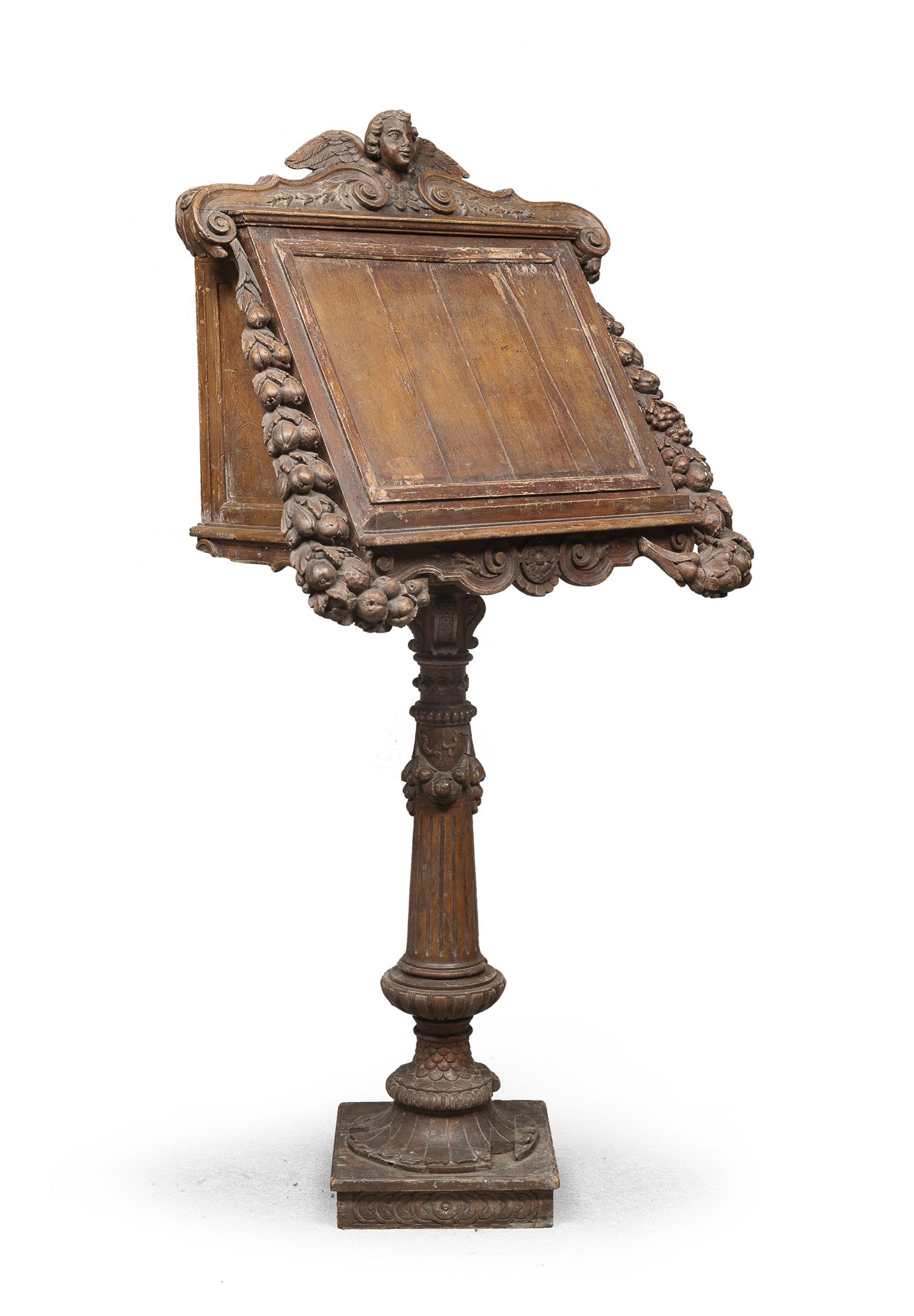 WALNUT BOOK REST CENTRAL ITALY 17TH CENTURY