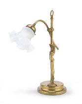 BRASS LAMP ART NOUVEAU STYLE 20TH CENTURY
