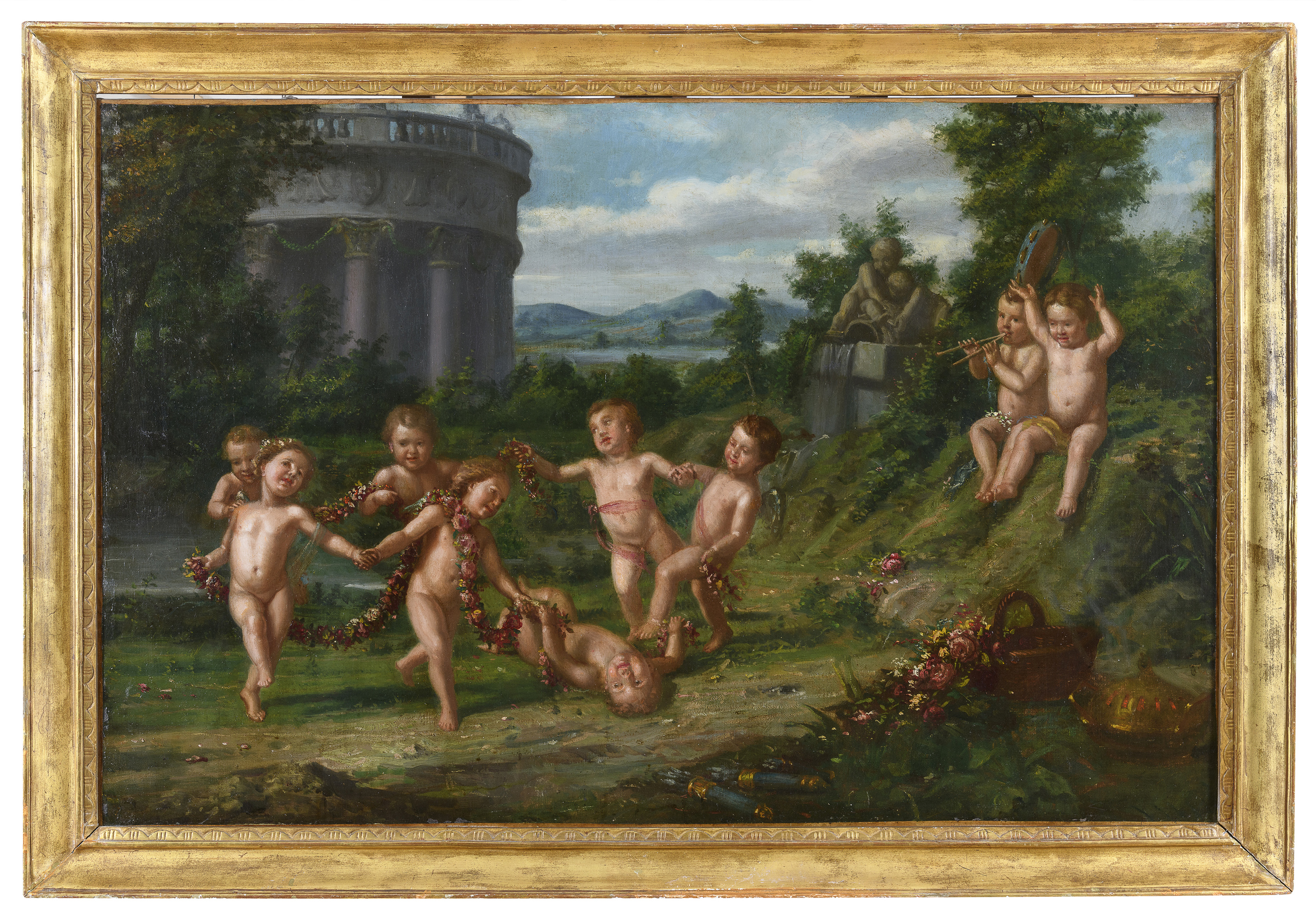 NEAPOLITAN OIL PAINTING 18TH CENTURY