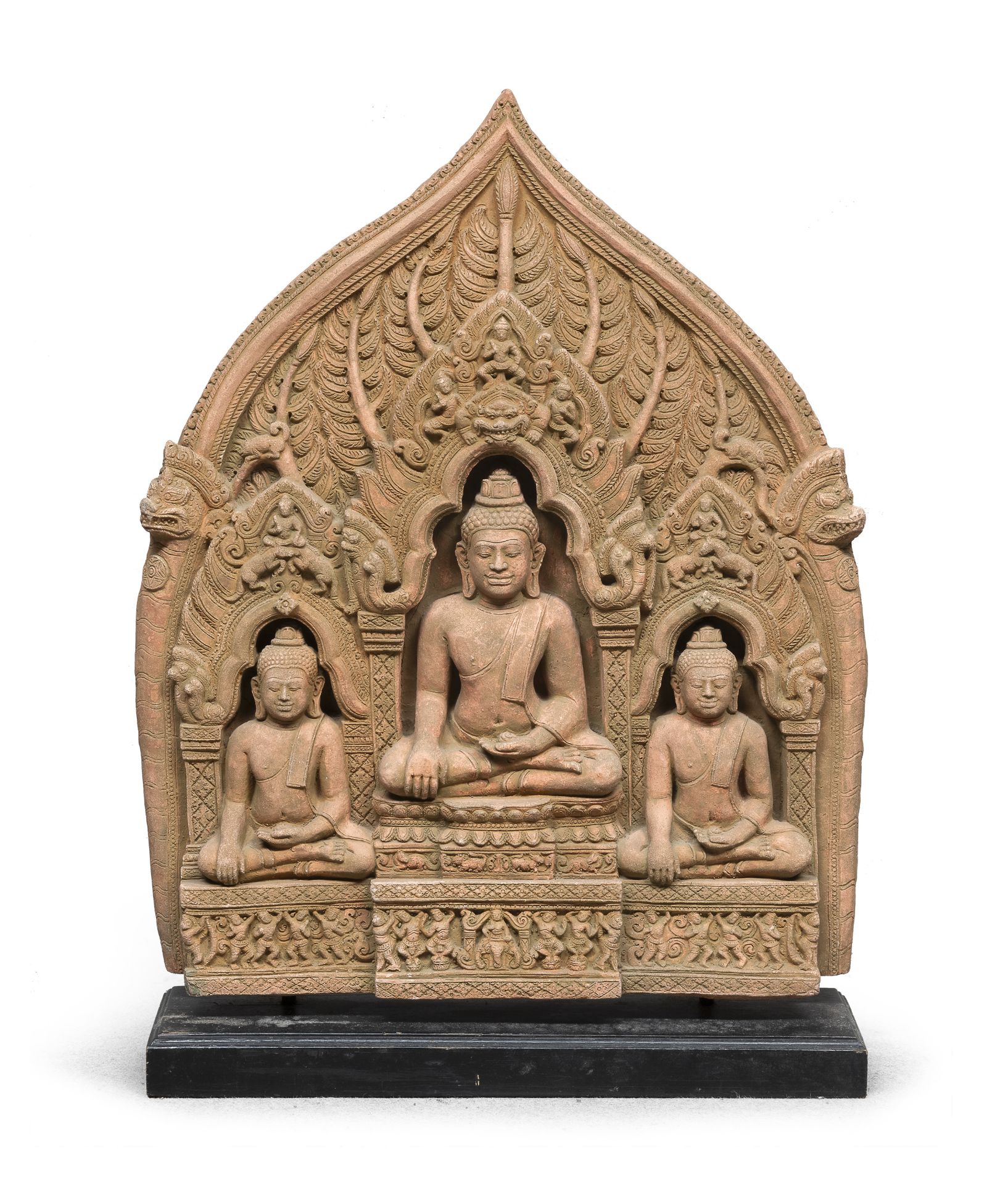 A THAI OR MALAYSIAN STONE HIGH-RELIEF. EARLY 20TH CENTURY.